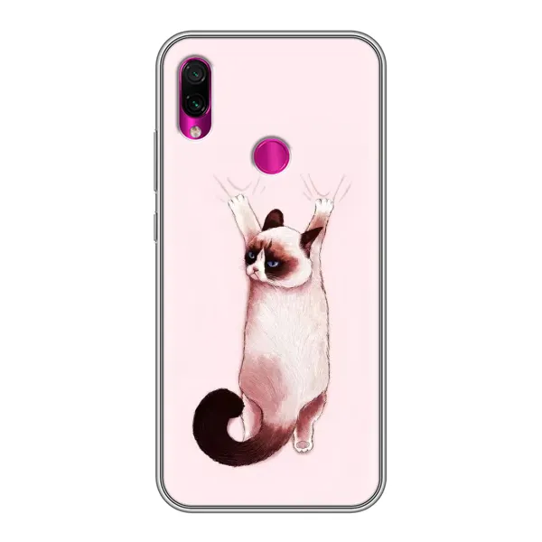 Чехол с принтом «Котик падает» для Xiaomi Redmi Note 7 Pro
