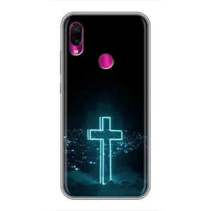 Християнські Чохли для Xiaomi Redmi Note 7 Pro (AlphaPrint) (Хрест і місто)