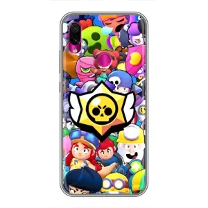 Чехол с принтом «Лого Brawl Stars» для Xiaomi Redmi Note 7 Pro
