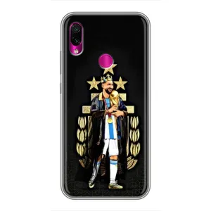 Чехлы для Xiaomi Redmi Note 7 Pro (Leo чемпион) (AlphaPrint) (Месси Король)