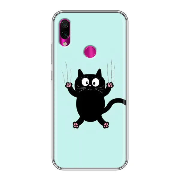 Чехол с принтом «Падающий кот» для Xiaomi Redmi Note 7 Pro