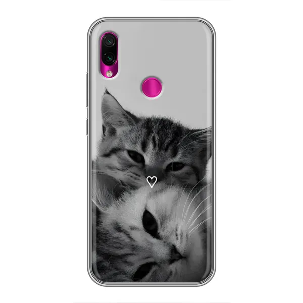 Чехол с принтом «Пара котов» для Xiaomi Redmi Note 7 Pro