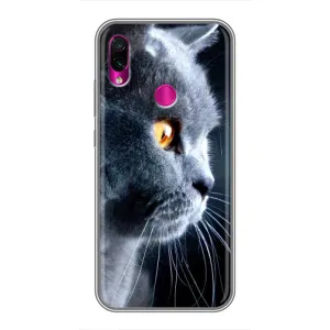 Чохол з принтом «Сірий Кіт» для Xiaomi Redmi Note 7 Pro