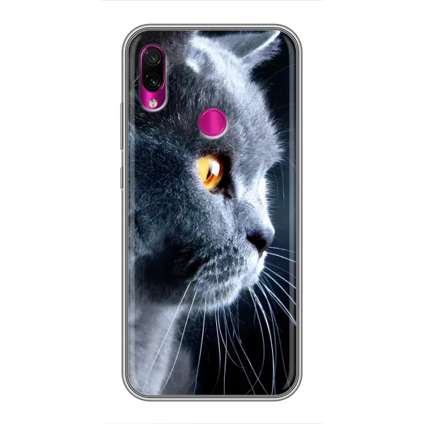 Чохол з принтом «Сірий Кіт» для Xiaomi Redmi Note 7 Pro