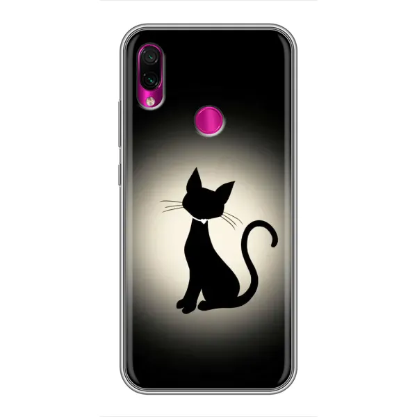 Чехол с принтом «Силуэт котика» для Xiaomi Redmi Note 7 Pro