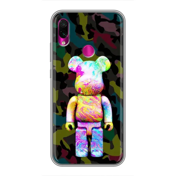Чохол з принтом «Яскравий Bearbrick» для Xiaomi Redmi Note 7 Pro