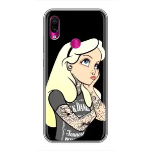 Чохол з друком для Xiaomi Redmi Note 7 - (Мода) (AlphaPrint) (Дівчина в тату)