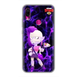Чехлы Brawl Stars для Xiaomi Redmi Note 7 (AlphaPrint) (Емз Бравл Старс)