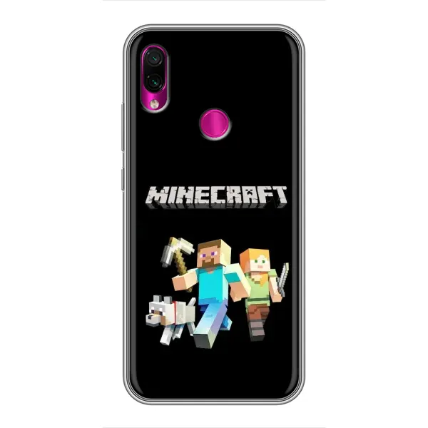 Чехол с принтом «герои Minecraft» для Xiaomi Redmi Note 7