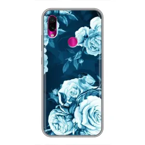 Чехлы (ART) Цветы на Xiaomi Redmi Note 7 (VPrint) (Блактині бутони)