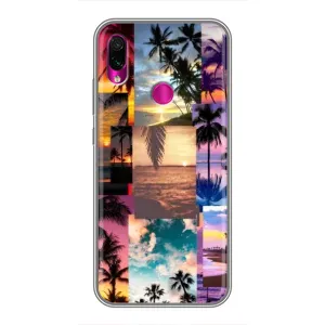 Силиконовый чехол с КАРТИНКАМИ лето для Xiaomi Redmi Note 7 (AlphaPrint) (Летний отпуск)