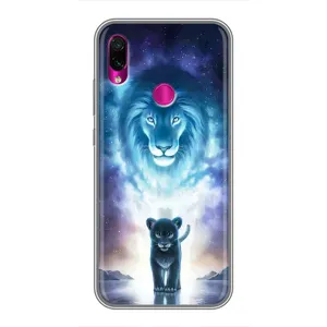 Чехол со Львом для Xiaomi Redmi Note 7 (VPrint) (Маленький лев)