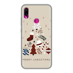 Рождественские, Праздничные Чехлы для Сяоми Редми Ноут 7 (Merry Christmas)