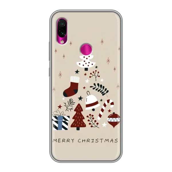 Чехол с принтом «Merry Christmas» для Xiaomi Redmi Note 7 Чехол с принтом «Merry Christmas» для Xiaomi Redmi Note 7