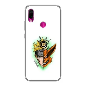 Naruto Anime Чехлы для Сяоми Редми Ноут 7 (AlphaPrint) (Наруто Курама)