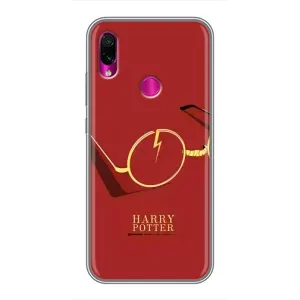 Чехлы с Гарри Поттером для Xiaomi Redmi Note 7 (AlphaPrint) (очки Гарри)