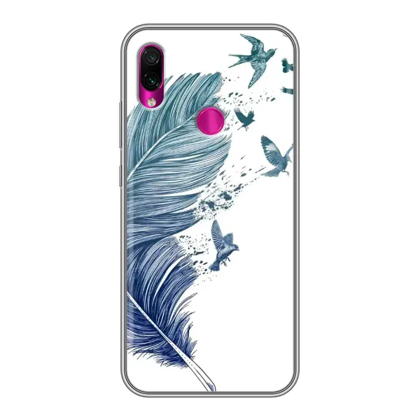Чехол с принтом «Перышко» для Xiaomi Redmi Note 7 Чехол с принтом «Перышко» для Xiaomi Redmi Note 7