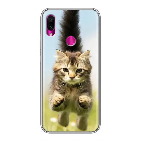 Чехол с принтом «Прыжок кота» для Xiaomi Redmi Note 7 Чехол с принтом «Прыжок кота» для Xiaomi Redmi Note 7