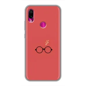 Чехлы с Гарри Поттером для Xiaomi Redmi Note 7 (AlphaPrint) (шрам и очки)