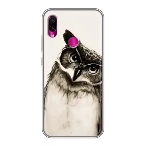 Чохол з пташками на Xiaomi Redmi Note 7 (VPrint) (Сова)