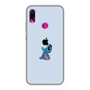 Чохол з принтом Стіч на Xiaomi Redmi Note 7 (Stitch apple)