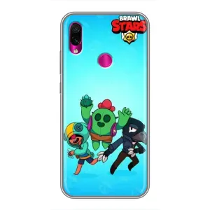 Чехлы Brawl Stars для Xiaomi Redmi Note 7 (AlphaPrint) (Тріо героїв)