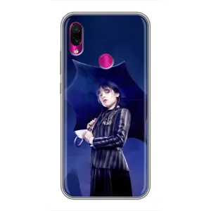 Силиконовый чехол с картинкой для Xiaomi Redmi Note 7 (Венсдей)