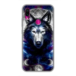 Защитные чехлы для Сяоми Редми Ноут 7 (AlphaPrint) (ХИТ продаж) ВОЛК (Волк)