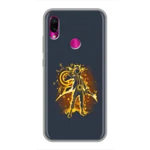 Naruto Anime Чехлы для Сяоми Редми Ноут 7 (AlphaPrint) (золотой Наруто)
