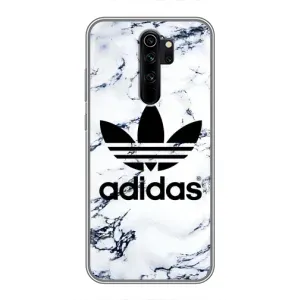 Чехлы Адидас для Xiaomi Redmi Note 8 Pro (AlphaPrint) (Адидас на мраморе)