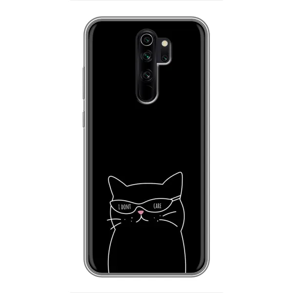 Чехол с принтом «Равнодушный кот» для Xiaomi Redmi Note 8 Pro