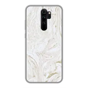 Мраморный чехол на Xiaomi Redmi Note 8 Pro (VPrint) (Белый мрамор)