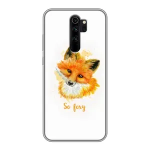 Чехлы с картинкой Лисички для Xiaomi Redmi Note 8 Pro (VPrint) (Девочка Лиса)