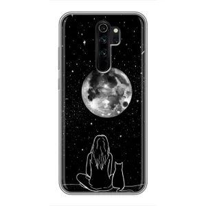Чехол с принтом «Девушка с котом» для Xiaomi Redmi Note 8 Pro