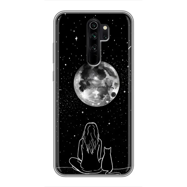 Чехол с принтом «Девушка с котом» для Xiaomi Redmi Note 8 Pro