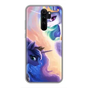 Чехол для Сяоми Редми Ноут 8 Про - (Единорожки - Новинки) (AlphaPrint) (Единорожки)