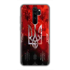 Украинские Чехлы для Xiaomi Redmi Note 8 Pro с картинкой УПА (AlphaPrint) (ГЕРБ УПА)