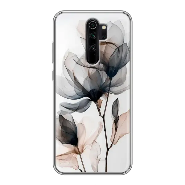 Чехол с принтом «Цветы на белом» для Xiaomi Redmi Note 8 Pro