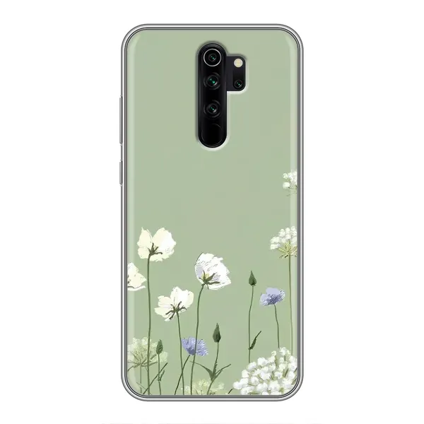 Чехол с принтом «Цветы на зеленом» для Xiaomi Redmi Note 8 Pro