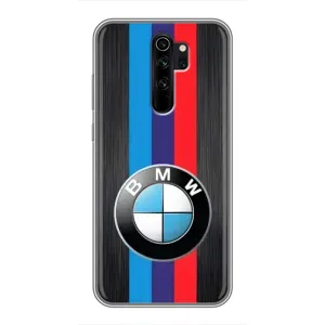 Чохол для Сяомі Редмі Нот 8 Про - з принтом БМВ (AlphaPrint) (Лого BMW)