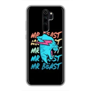 Чехлы Мистер Бист для Сяоми Редми Ноут 8 Про (logo Mr beast)
