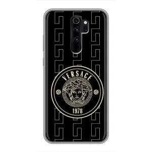 Чехлы VERSACE для Сяоми Редми Ноут 8 Про (PREMIUMPrint) (Лого Версаче)