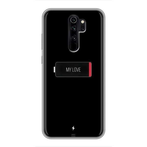 Чохол з принтом «Love battery» для Xiaomi Redmi Note 8 Pro