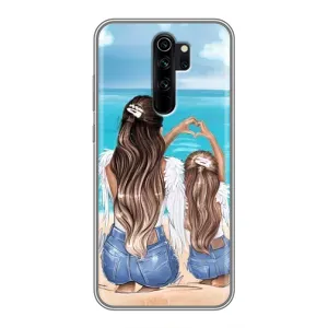 Чохол з друком для Xiaomi Redmi Note 8 Pro - (Мама з дитинкою) (AlphaPrint) (Мама з донькою)