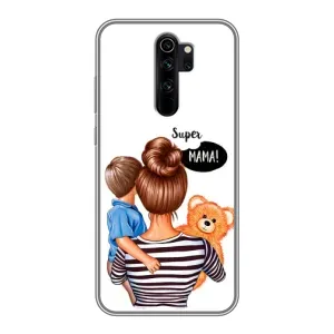 Чохол з друком для Xiaomi Redmi Note 8 Pro - (Мама з дитинкою) (AlphaPrint) (Мама з синочком)