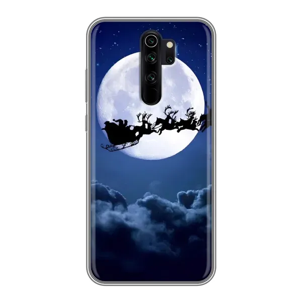 Чехол с принтом «Санта - луна» для Xiaomi Redmi Note 8 Pro
