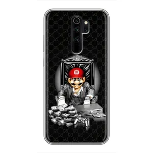 Чехлы с крутыми принтами для Xiaomi Redmi Note 8 Pro - (PREMIUMPrint) (Супер Марио)