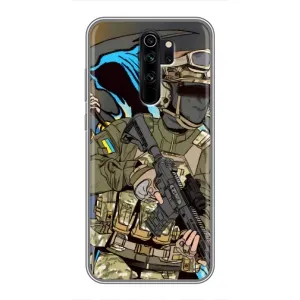 Чехлы с картинкой ЗСУ для Xiaomi Redmi Note 8 Pro (AlphaPrint) (Воин ВСУ)