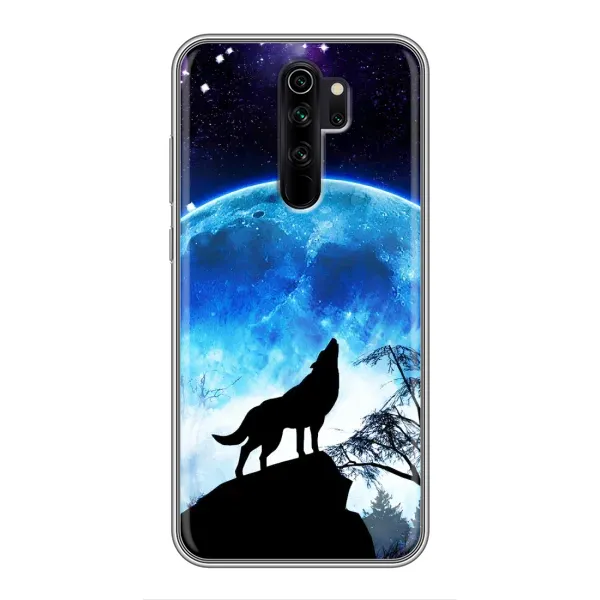 Чехол с принтом «Волк на луну» для Xiaomi Redmi Note 8 Pro