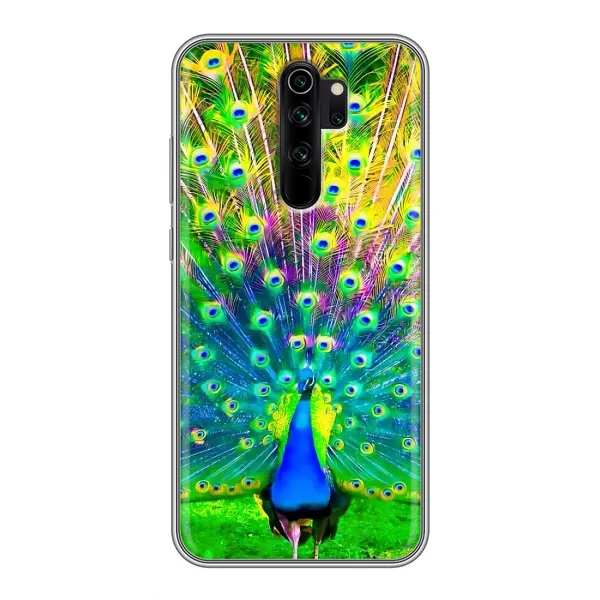 Чехол с принтом «Яркий Павлин» для Xiaomi Redmi Note 8 Pro